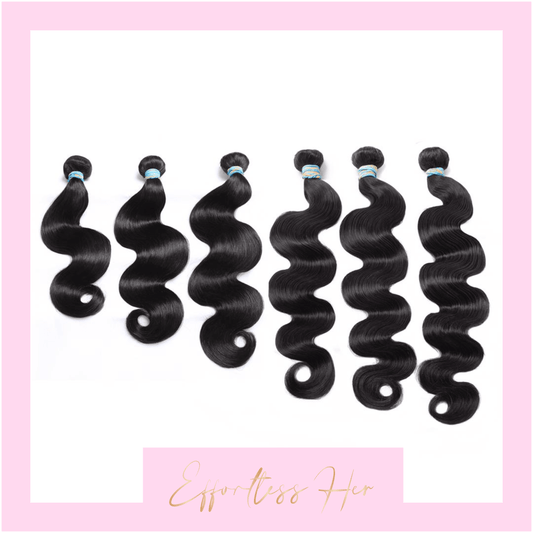 Raw unprocessed soft, thick, luxurious bundles. No tangling, no shedding, long lasting hair.