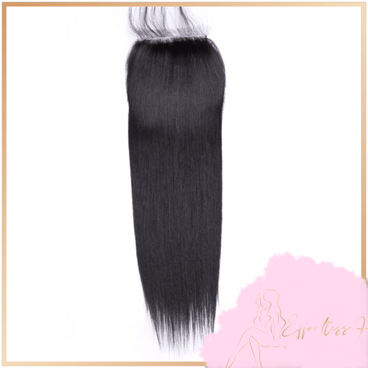 Raw Brazilian hair is perfect for colouring and styling. No tangling, no shedding, and long lasting. 5*5 lace with small knots.